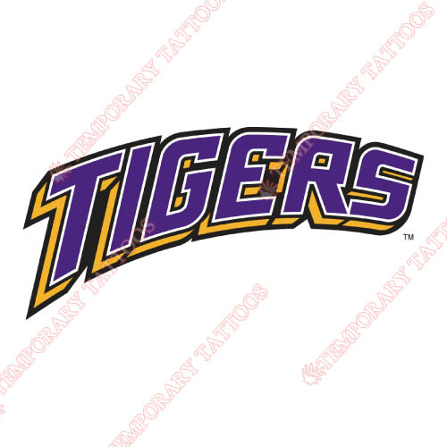 LSU Tigers Customize Temporary Tattoos Stickers NO.4928